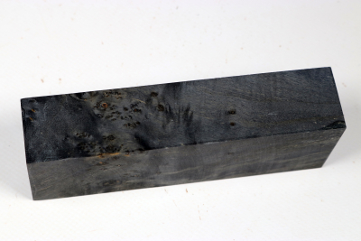 Knife Blank Maple Burl black stabilized - Stabi3527