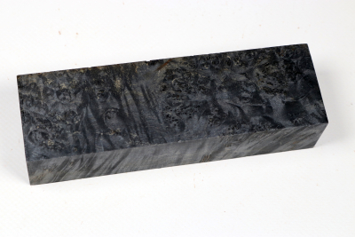 Knife Blank Maple Burl black stabilized - Stabi3533