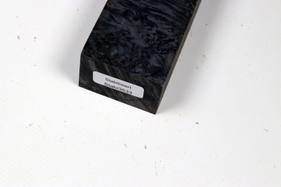 Knife Blank Maple Burl black stabilized - Stabi3533