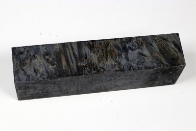 Knife Blank Maple Burl black stabilized - Stabi3534