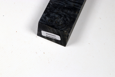 Knife Blank Maple Burl black stabilized - Stabi3534