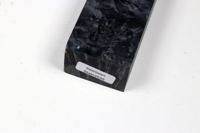 Messergriffblock Ahorn Maser schwarz stabilisiert - Stabi3535