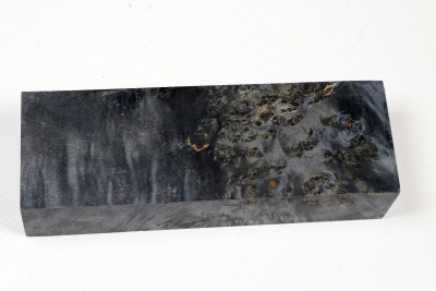 Knife Blank Maple Burl black stabilized - Stabi3546