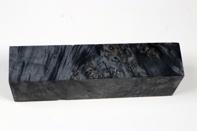 Knife Blank Maple Burl black stabilized - Stabi3546