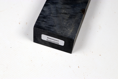 Knife Blank Maple Burl black stabilized - Stabi3546