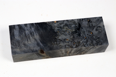 Knife Blank Maple Burl black stabilized - Stabi3546