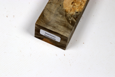 Knife Blank Maple Burl spalted stabilized - Stabi3529
