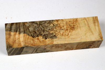 Knife Blank Maple Burl spalted stabilized - Stabi3529