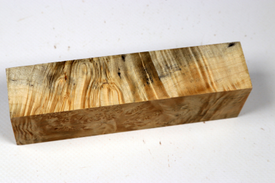 Knife Blank Maple Burl stabilized - Stabi3537