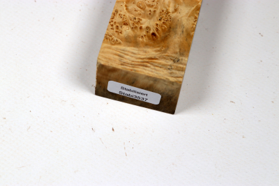 Knife Blank Maple Burl stabilized - Stabi3537