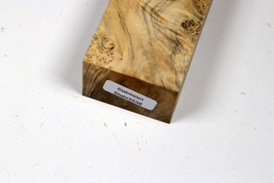 Knife Blank Maple Burl spalted stabilized - Stabi3538