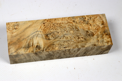Knife Blank Maple Burl spalted stabilized - Stabi3538
