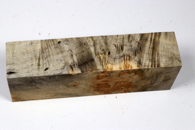 Knife Blank Maple Burl spalted stabilized - Stabi3545