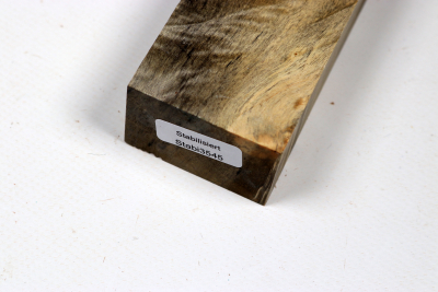 Knife Blank Maple Burl spalted stabilized - Stabi3545