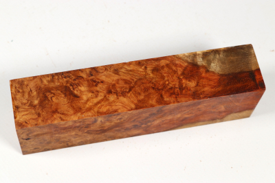 Knife Blank Amboyna Burl stabilized - Stabi3607