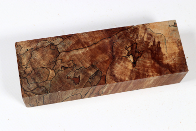 Knife Blank Apple Tree spalted X-Cut stabilized - Stabi3599