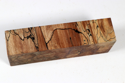 Knife Blank Apple Tree spalted X-Cut stabilized - Stabi3599