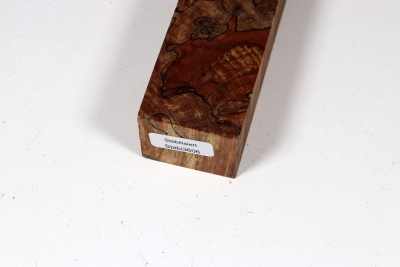 Knife Blank Apple Tree spalted X-Cut stabilized - Stabi3606