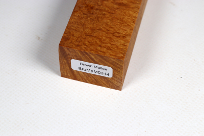 Messergriffblock Brown Mallee Maser - BroMaM0314