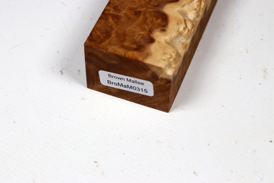 Messergriffblock Brown Mallee Maser - BroMaM0315