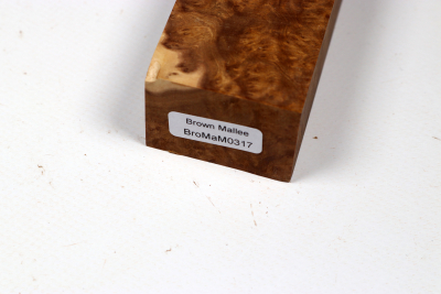 Messergriffblock Brown Mallee Maser - BroMaM0317