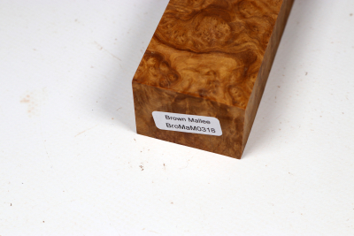 Knife Block Brown Mallee Burl - BroMaM0318