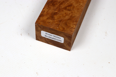 Messergriffblock Brown Mallee Maser - BroMaM0326
