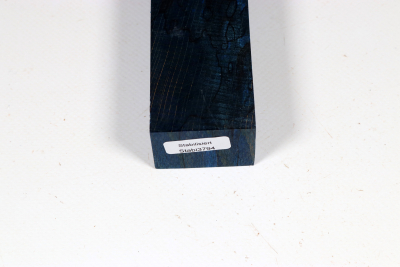 Messergriffblock Buche gestockt blau stabilisiert XCut - Stabi3794