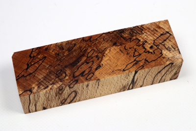 Knife Blank Beech spalted stabilized XCut - Stabi3467