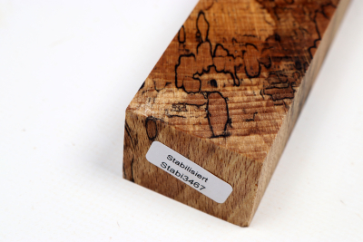 Knife Blank Beech spalted stabilized XCut - Stabi3467