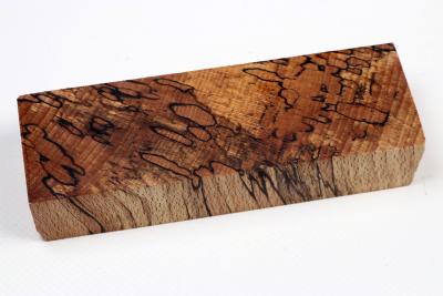 Knife Blank Beech spalted stabilized XCut - Stabi3467