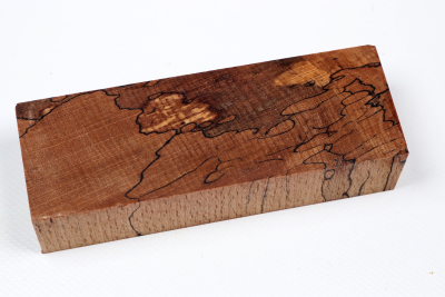 Knife Blank Beech spalted stabilized XCut - Stabi3469