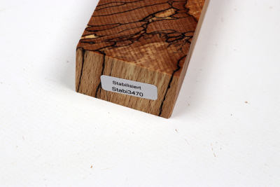 Messergriffblock Buche gestockt stabilisiert XCut - Stabi3470