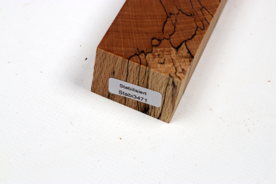 Messergriffblock Buche gestockt stabilisiert XCut - Stabi3471