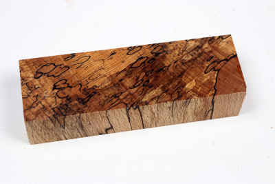 Knife Blank Beech spalted stabilized XCut - Stabi3472