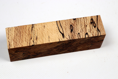 Knife Blank Beech spalted stabilized XCut - Stabi3472