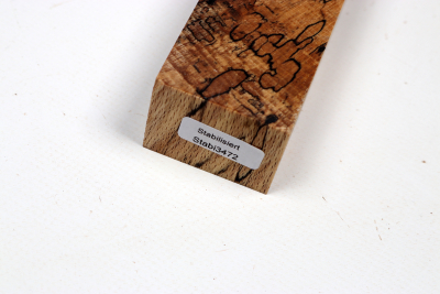 Knife Blank Beech spalted stabilized XCut - Stabi3472