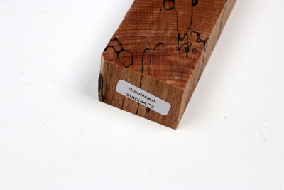 Messergriffblock Buche gestockt stabilisiert XCut - Stabi3473