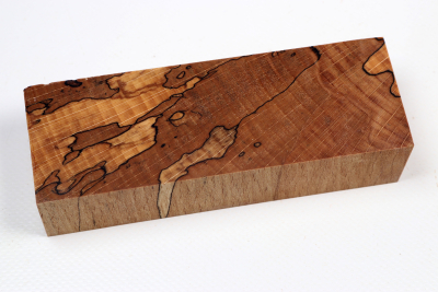 Knife Blank Beech spalted stabilized XCut - Stabi3482