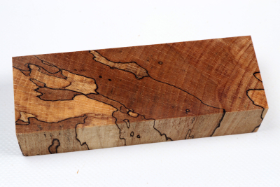 Knife Blank Beech spalted stabilized XCut - Stabi3482