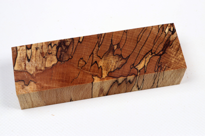 Knife Blank Beech spalted stabilized XCut - Stabi3483