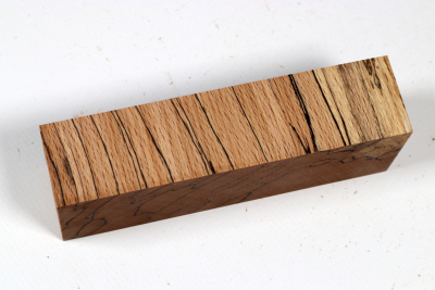 Knife Blank Beech spalted stabilized XCut - Stabi3769