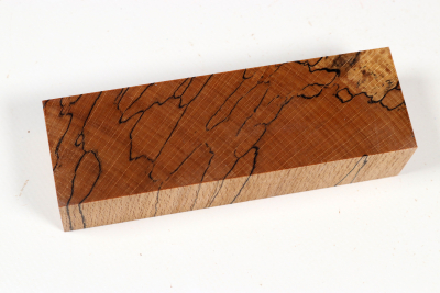 Knife Blank Beech spalted stabilized XCut - Stabi3769