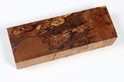Knife Blank Beech spalted stabilized XCut - Stabi3770