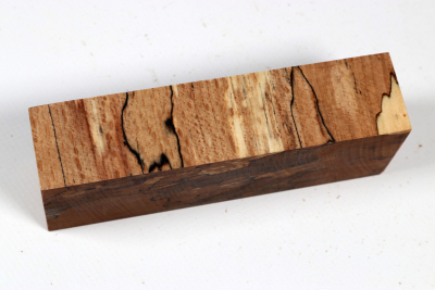 Knife Blank Beech spalted stabilized XCut - Stabi3770