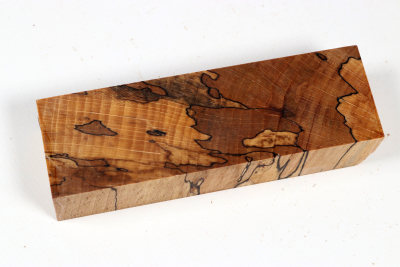 Knife Blank Beech spalted stabilized XCut - Stabi3773