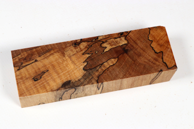 Knife Blank Beech spalted stabilized XCut - Stabi3773