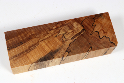 Knife Blank Beech spalted stabilized XCut - Stabi3781