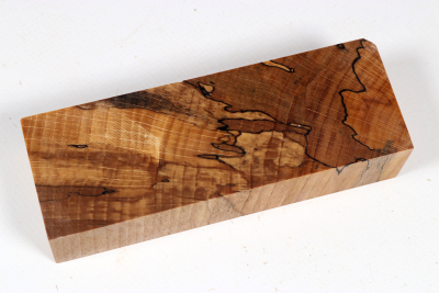 Knife Blank Beech spalted stabilized XCut - Stabi3781