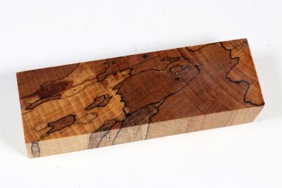 Knife Blank Beech spalted stabilized XCut - Stabi3785
